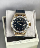 Michael Kors Everest Three-Hand Crystals Black Dial Black Rubber Strap Watch for Women - MK7440 Buy Now By Michael Kors