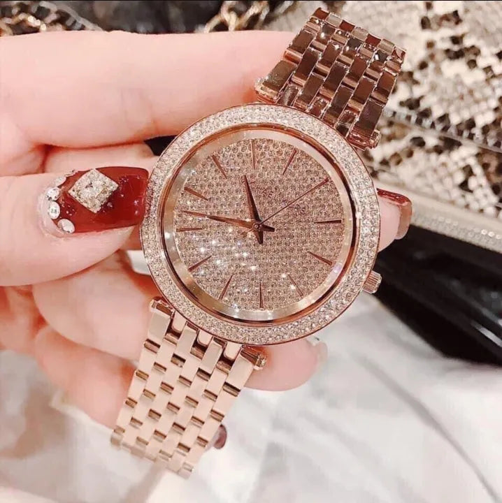Michael Kors Darci Rose Gold Dial Rose Gold Steel Strap Watch for Women - MK3439 Buy Now By Michael Kors