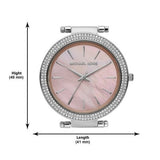 Michael Kors Darci Analog Pink Dial Silver Mesh Bracelet Watch For Women - MK4518 Buy Now By Michael Kors