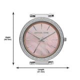Michael Kors Darci Analog Pink Dial Silver Mesh Bracelet Watch For Women - MK4518 Buy Now By Michael Kors