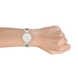 Michael Kors Parker Chronograph White Dial Two Tone Leather Strap Watch For Women - MK6950 Buy Now By Michael Kors