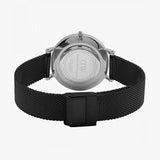 Daniel Wellington Petite Ashfield Black Dial Black Mesh Strap Watch For Women - DW00100246