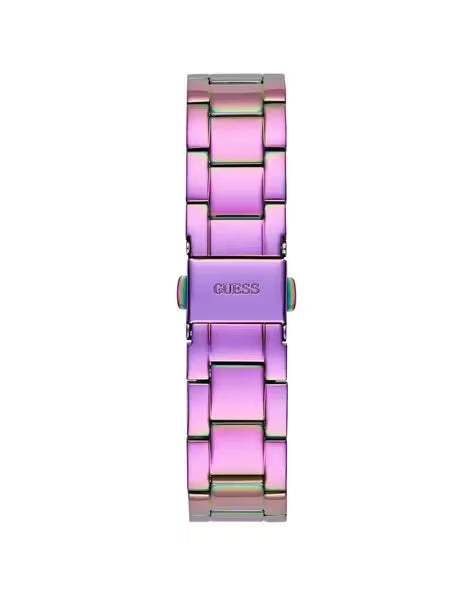 Shop Guess Trend Diamonds Purple Dial Purple Steel Strap Watch for Women - GW0512L4 in USA