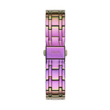 Guess Sparkler Silver Dial Purple Steel Strap Watch For Women - GW0111L5 Buy Now By Guess
