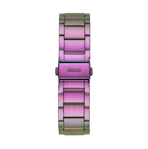 Shop Guess Phoenix Chronograph Crystals Silver Dial Pink Steel Strap Watch For Women - GW0104L4 in USA