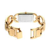 Shop Michael Kors Empire Three Hand Gold Dial Gold Steel Strap Watch For Women - MK7406 in USA