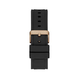 Guess Matrix Multifunction Black Dial Black Rubber Strap Watch For Men - GW0423G5 Buy Now By Guess