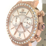 Swarovski Citra Sphere Chrono White Dial White Leather Strap Watch for Women - 5080602 Buy Now By Swarovski