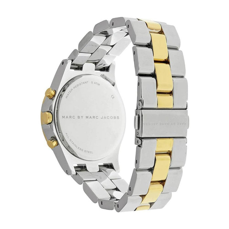 Marc Jacobs Henry Chronograph Silver Dial Two Tone Steel Strap Watch for Women - MBM3197 Buy Now By Marc Jacobs