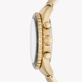 Fossil FB-01 Chronograph Black Dial Gold Steel Strap Watch for Men - FS5836 Buy Now By Fossil