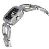 Shop Gucci G Gucci Black Dial Silver Steel Strap Watch For Women - YA125510 in USA