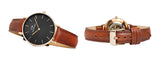 Daniel Wellington Classic Petite Bristol Black Dial Brown Leather Strap Watch For Women - DW00100165 Buy Now By Daniel Wellington