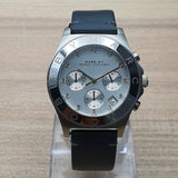 Marc Jacobs Blade Chronograph White Dial Black Leather Strap Watch for Women - MBM1189 Buy Now By Marc Jacobs