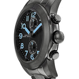 Shop Marc Jacobs Larry Chronograph Black Dial Gunmetal Grey Steel Strap Watch for Men - MBM5031 in USA