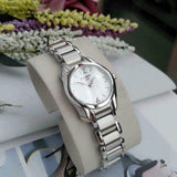 Tissot T Wave Mother of Pearl Dial Two Tone Steel Strap Watch For Women - T023.210.11.117.00 Buy Now By Tissot