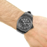 Guess Legacy Grey Dial Grey Silicone Strap Watch For Men - W1048G1 Buy Now By Guess