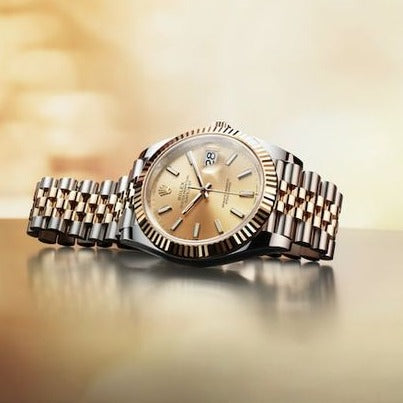 Shop Rolex Datejust 41 Oyster Gold Dial Two Tone Oystersteel & Yellow Gold Jubilee Bracelet Watch for Men - M126333-0010 in USA
