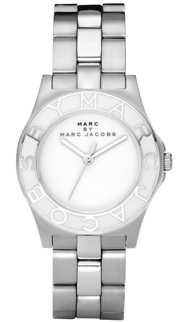 Shop Marc Jacobs Blade White Dial Silver Steel Strap Watch for Women - MBM3048 in USA