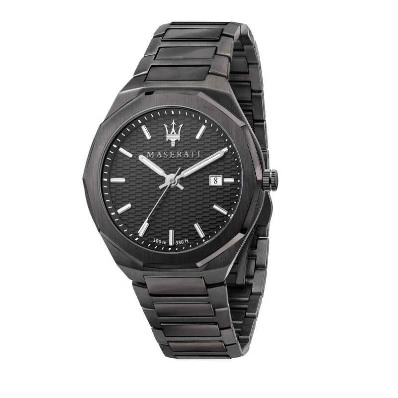 Maserati Stile Quartz Black Dial Black Steel Strap Watch For Men - R8853142001 Buy Now By Maserati