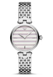 Emporio Armani Arianna Analog White Dial Silver Steel Strap Watch For Women - AR11195