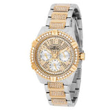 Guess Frontier Chronograph Crystals Silver Dial Two Tone Steel Strap Watch for Men - W0799G4 Buy Now By Guess