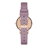 Emporio Armani Gianni Mother of Pearl Dial Purple Leather Strap Watch For Women - AR11003