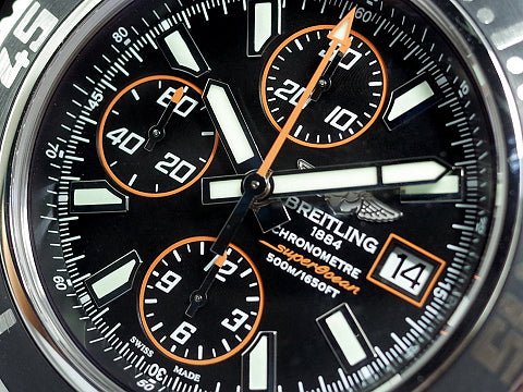 Shop Breitling Superocean Chronograph II Black Dial 44mm Automatic Mens Watch - A1334102/BA85 in USA