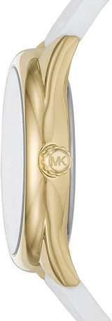 Michael Kors Janelle Three Hand Silver Dial White Rubber Strap Watch For Women - MK7141 Buy Now By Michael Kors