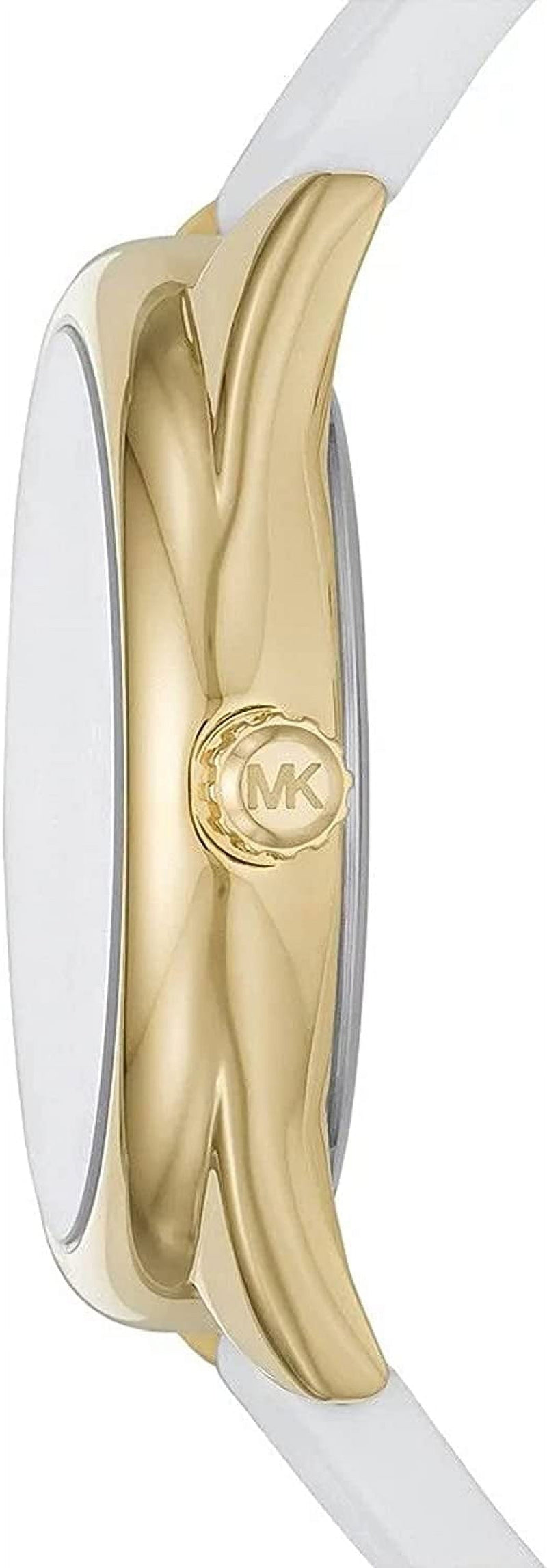 Michael Kors Janelle Three Hand Silver Dial White Rubber Strap Watch For Women - MK7141 Buy Now By Michael Kors