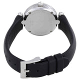 Shop Gucci Diamantissima Quartz Diamonds Black Dial Black Leather Strap Watch for Women - YA141506 in USA