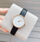 Michael Kors Pyper Three Hand White Dial Black Leather Strap Watch For Women - MK2835 Buy Now By Michael Kors