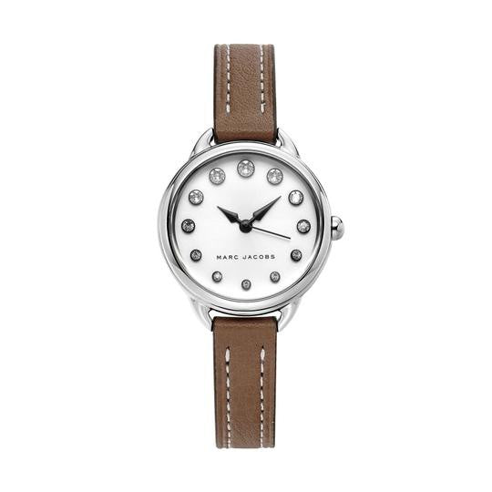 Shop Marc Jacobs Betty White Dial Brown Leather Strap Watch for Women - MJ1480 in USA