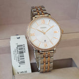 Fossil Jacqueline White Dial Two Tone Steel Strap Watch for Women - ES3634 Buy Now By Fossil
