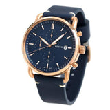 Fossil The Commuter Blue Dial Blue Leather Strap Watch for Men - FS5404 Buy Now By Fossil