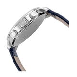 Guess Horizon Chronograph Quartz Black Dial Blue Leather Strap Watch For Men - W0380G3 Buy Now By Guess