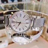 Guess Soho Silver DIal Stainless Steel Mesh Bracelet Watch For Women - W0638L1 Buy Now By Guess
