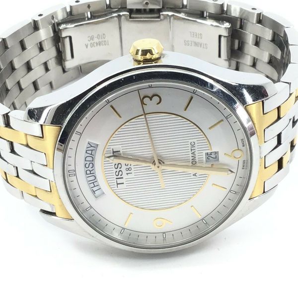 Tissot T Classic T One Automatic Silver Dial Two Tone Steel Strap Watch For Men - T038.430.22.037.00 Buy Now By Tissot