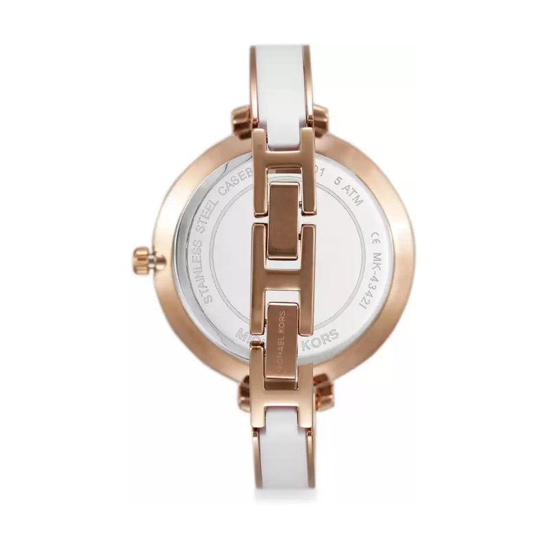 Michael Kors Jaryn Analog White Dial Two Tone Steel Strap Watch For Women - MK4342 Buy Now By Michael Kors