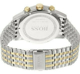 Hugo Boss Navigator Chronograph White Dial Two Tone Steel Strap Watch for Men - 1513499