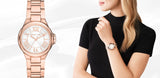 Michael Kors Camille Quartz White Dial Rose Gold Steel Strap Watch For Women - MK7256 Buy Now By Michael Kors