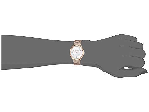 Calvin Klein Minimal White Dial Rose Gold Mesh Bracelet Watch for Women - K3M22626 Buy Now By Calvin Klein