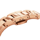 Daniel Wellington Iconic Link Black Dial Rose Gold Steel Strap Watch For Men - DW00100344 Buy Now By Daniel Wellington