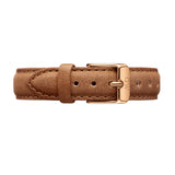 Daniel Wellington Classic Petite Durham Black Dial Brown Leather Strap Watch For Women - DW00100166 Buy Now By Daniel Wellington