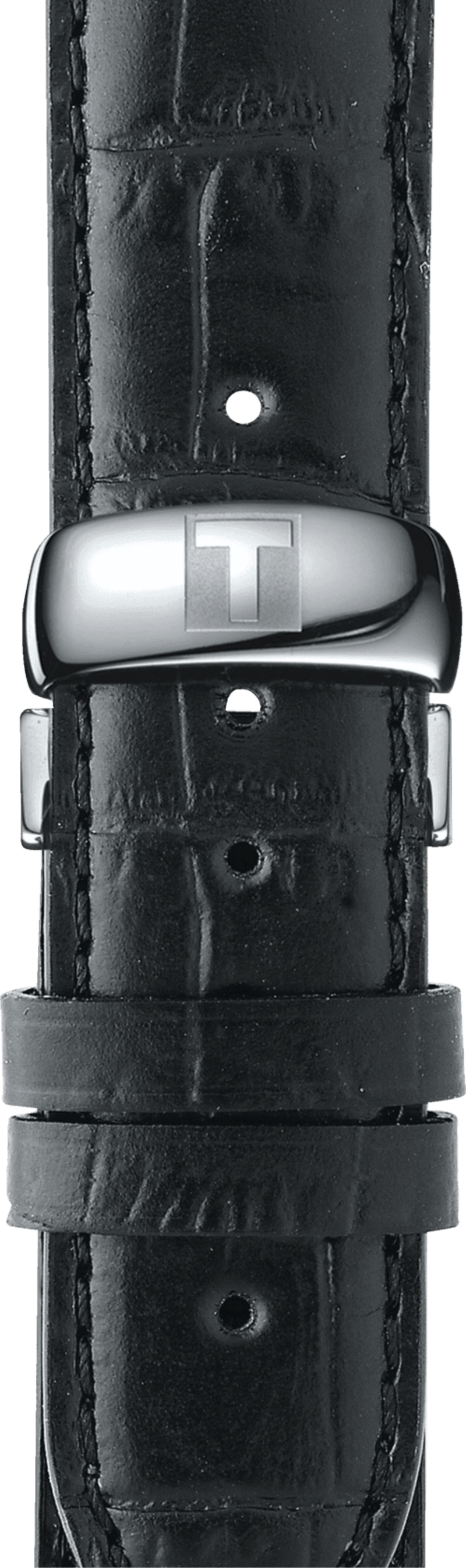Tissot Automatics III Day Date Black Dial Black Leather Strap Watch For Men - T065.430.16.051.00 Buy Now By Tissot