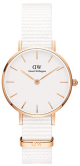 Daniel Wellington Classic Petite Dover White Dial White Nylon Strap Watch For Women - DW00100313 Buy Now By Daniel Wellington