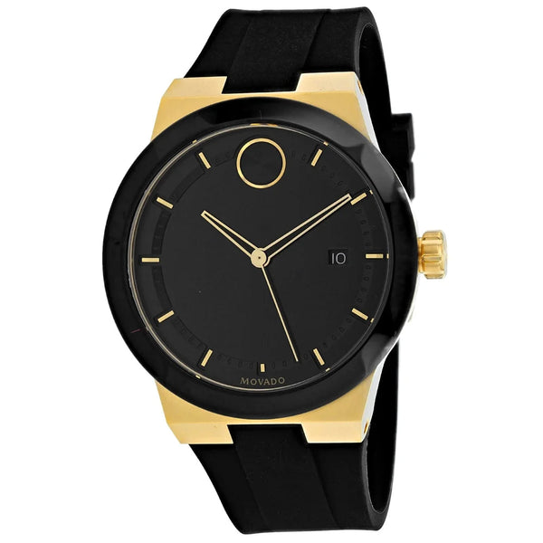 Shop Movado Bold Black Dial Black Rubber Strap Watch for Men - 3600623 in USA