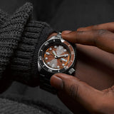 Seiko 5 Sports Sonar Special Edition Brown Dial Silver Steel Strap Watch For Men - SRPJ47K1 Buy Now By Seiko