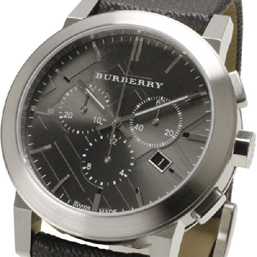 Burberry The City Grey Dial Black Leather Strap Watch for Men - BU9362 Buy Now By Burberry