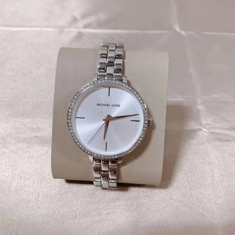 Michael Kors Charley Quartz Silver Dial Silver Steel Strap Watch for Women - MK4398 Buy Now By Michael Kors