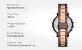 Michael Kors Maren Chronograph Brown Dial Two Tone Steel Strap Watch for Women - MK7496 Buy Now By Michael Kors